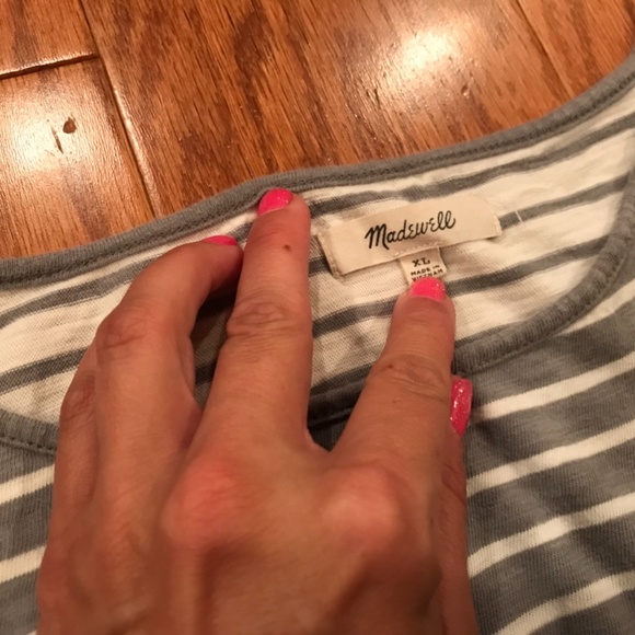 Madewell gray forward seam tank - Picture 2 of 6